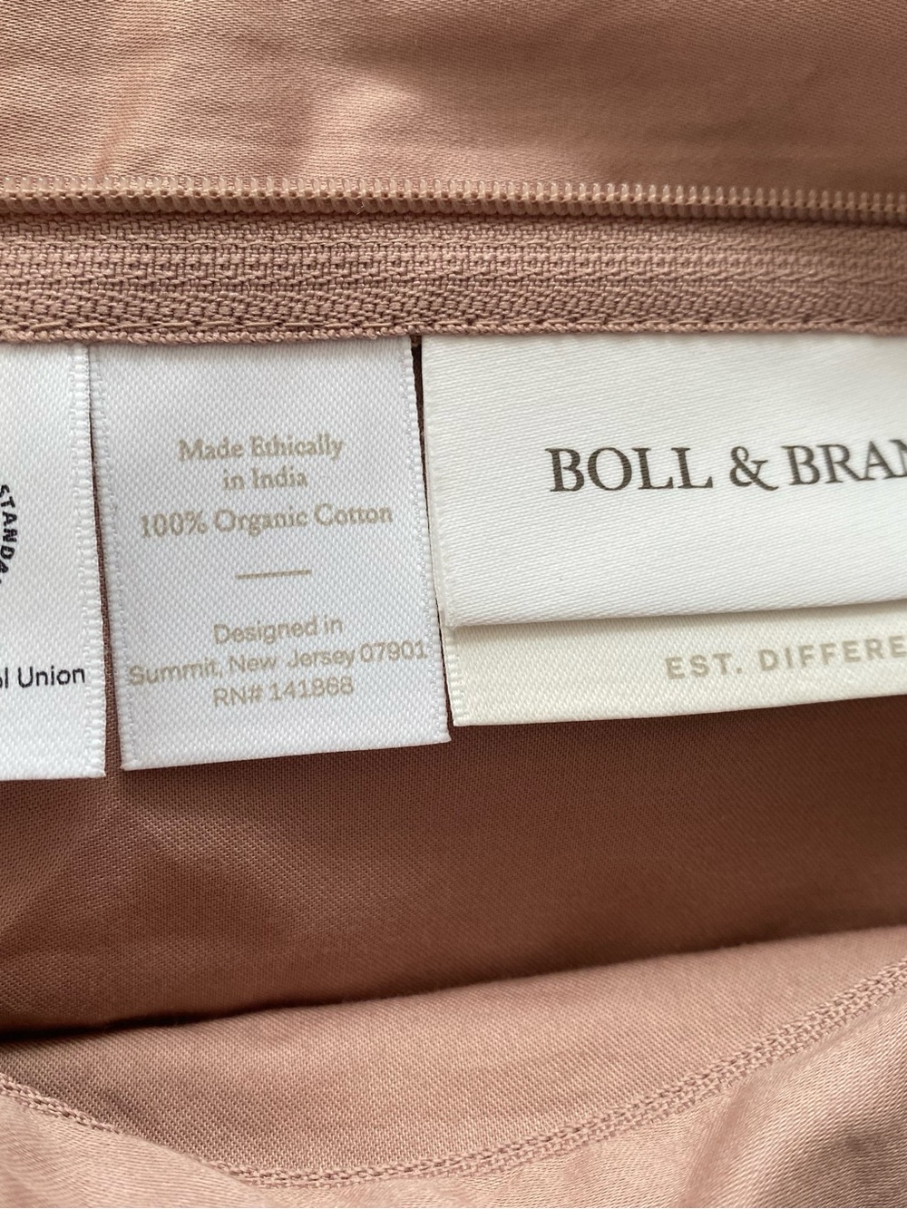 BOLL & BRANCH Signature Hemmed Duvet Set Terracotta Queen